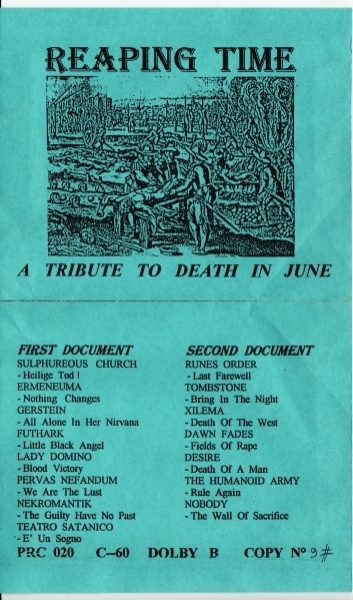 REAPING TIME a tribute to Death In June